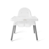 SILLA ALTA DE BEBÉ / ALTURA AJUSTABLE / BLANCA