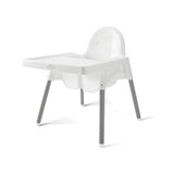 SILLA ALTA DE BEBÉ / ALTURA AJUSTABLE / BLANCA