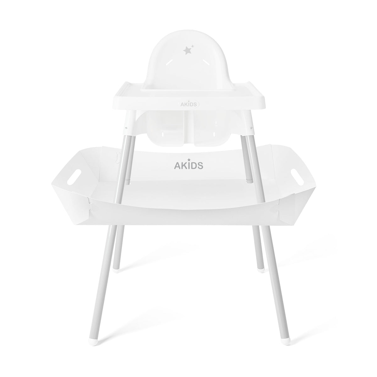 ATRAPADOR DE ALIMENTOS BLANCO PARA SILLA ALTA
