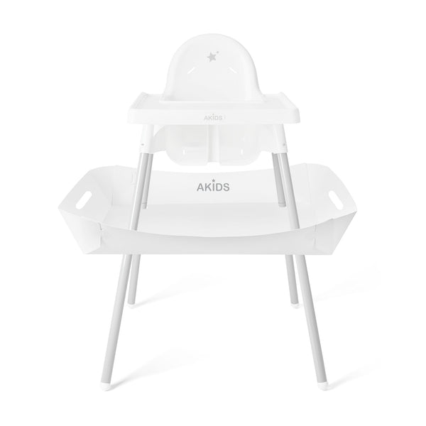 ATRAPADOR DE ALIMENTOS BLANCO PARA SILLA ALTA