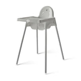 SILLA ALTA DE BEBÉ / ALTURA AJUSTABLE / GRIS