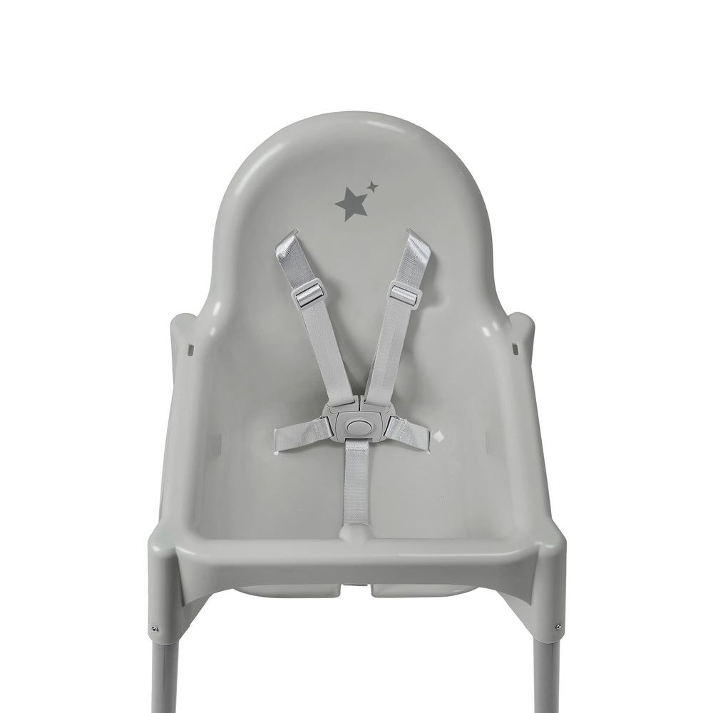 SILLA ALTA DE BEBÉ / ALTURA AJUSTABLE / GRIS