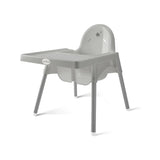 SILLA ALTA DE BEBÉ / ALTURA AJUSTABLE / GRIS