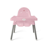 SILLA ALTA DE BEBÉ / ALTURA AJUSTABLE / ROSA