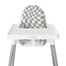 FUNDA PARA SILLA ALTA DE BEBÉ , CUADRO VERDE