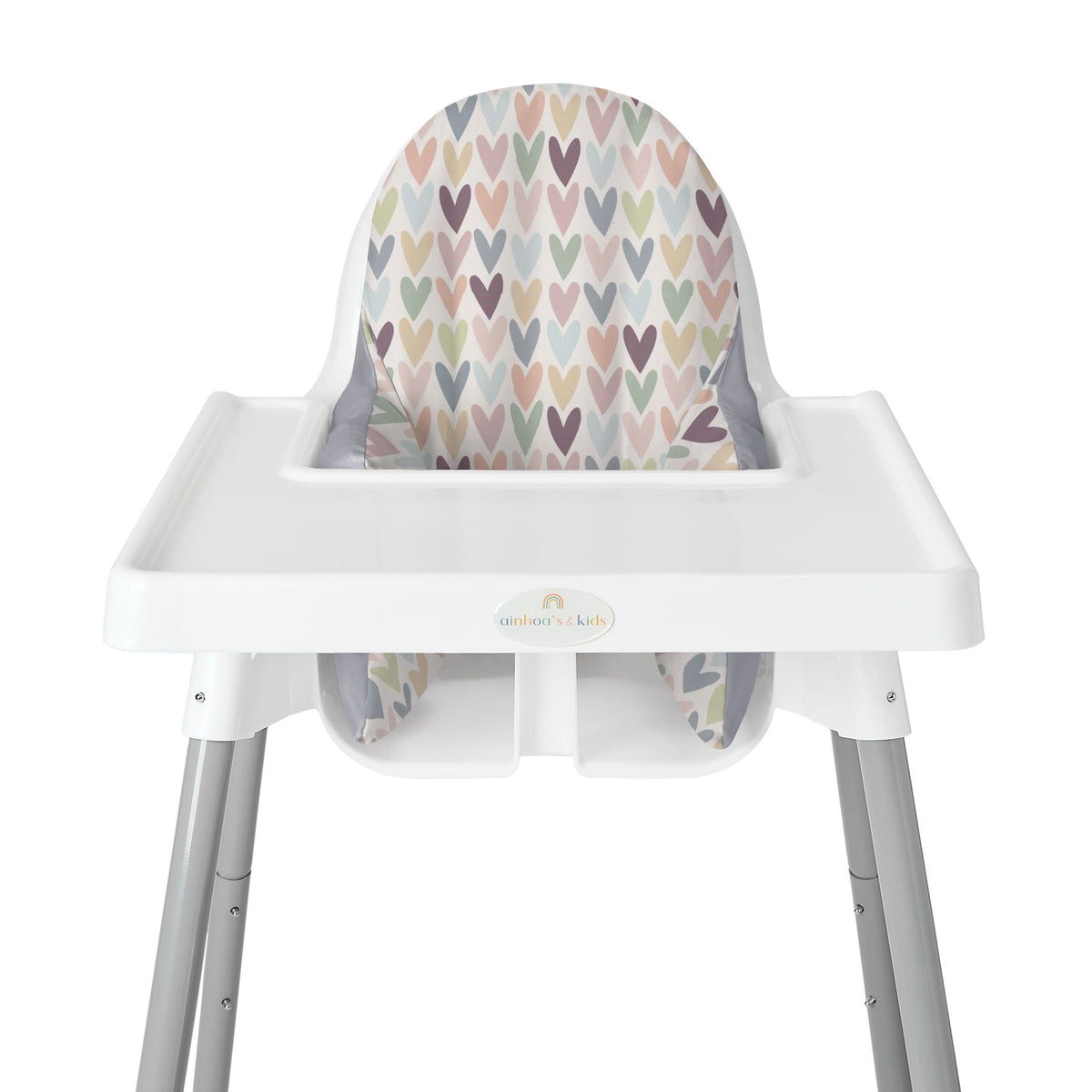 FUNDA PARA SILLA ALTA, CORAZONES