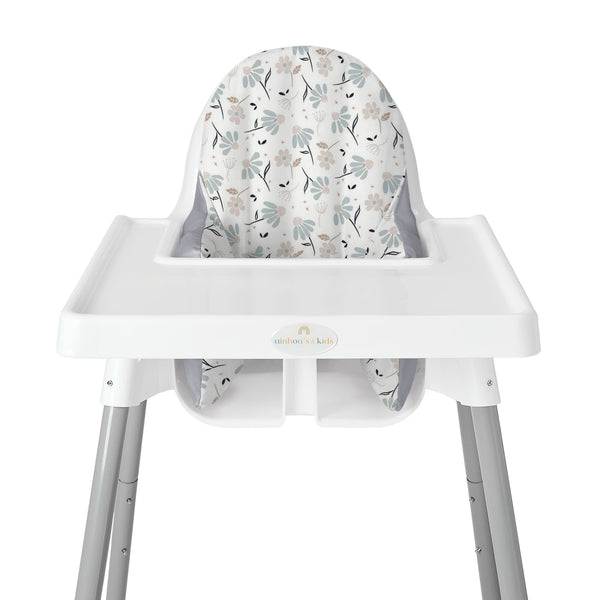 FUNDA PARA SILLA ALTA DE BEBE/ FLOR MODERNA
