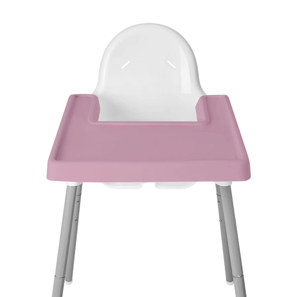 MANTEL DE SILICÓN PARA SILLA ALTA DE BEBÉ , MALVA