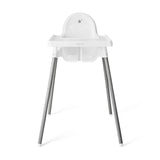 SILLA ALTA DE BEBÉ / ALTURA AJUSTABLE / BLANCA