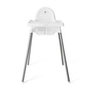 SILLA ALTA DE BEBÉ / ALTURA AJUSTABLE / BLANCA