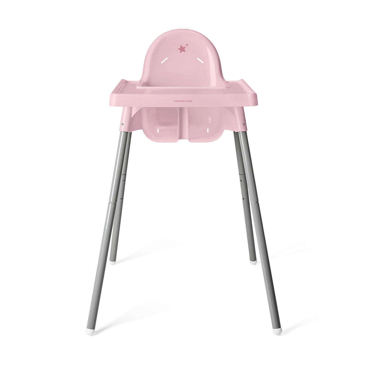 SILLA ALTA DE BEBÉ / ALTURA AJUSTABLE / ROSA
